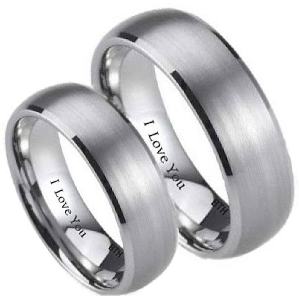 Titanium Wedding Ring Sets
 15 Best of Titanium Wedding Bands Sets His Hers