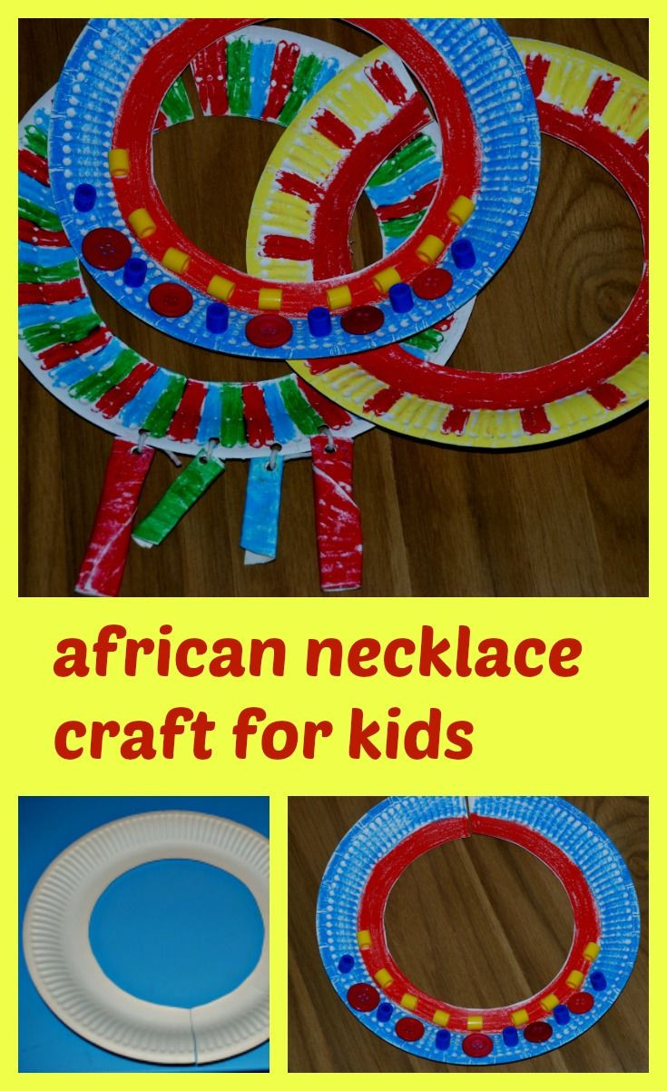 Toddler Arts And Crafts Ideas
 African necklace craft for kids