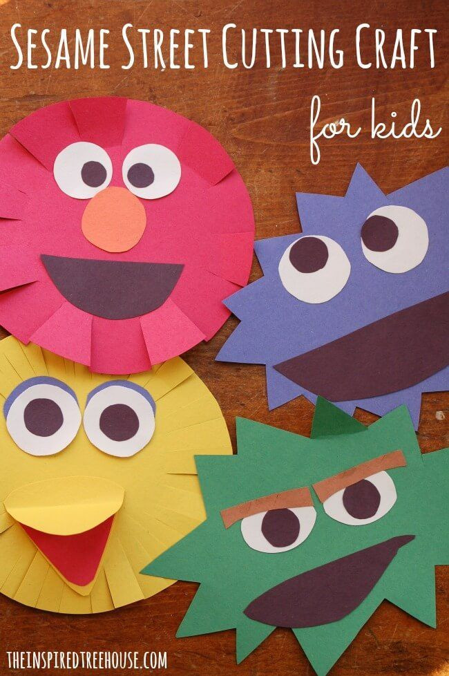Toddler Arts And Crafts Ideas
 SIMPLE SESAME STREET CRAFT FOR KIDS