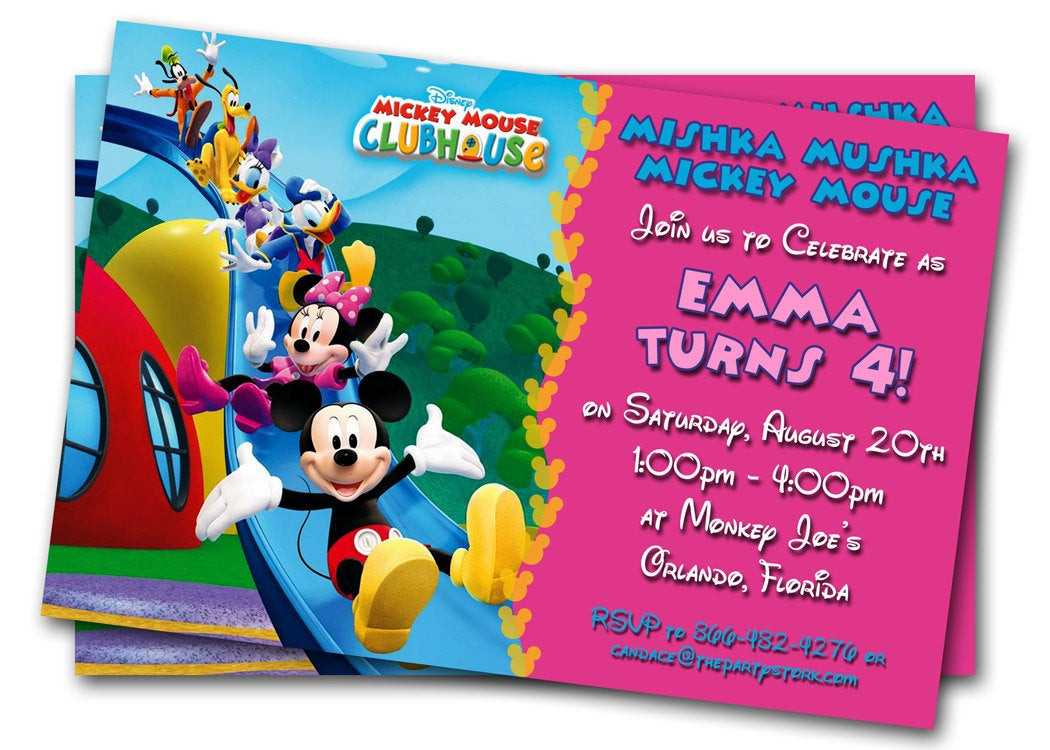 Toddler Birthday Invitations
 Minnie Mouse Birthday Invitations Printable Custom Kids