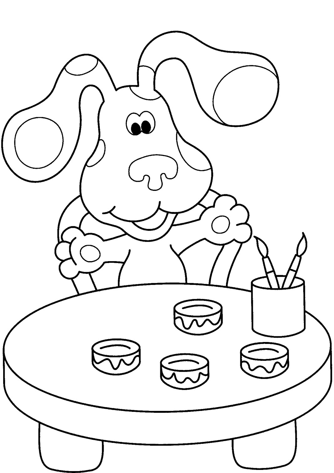 Toddler Coloring Pages Printable
 Free Printable Blues Clues Coloring Pages For Kids