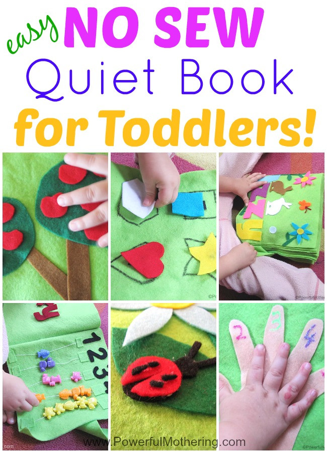 Toddler Quiet Book DIY
 DIY No Sew Felt Playhouse