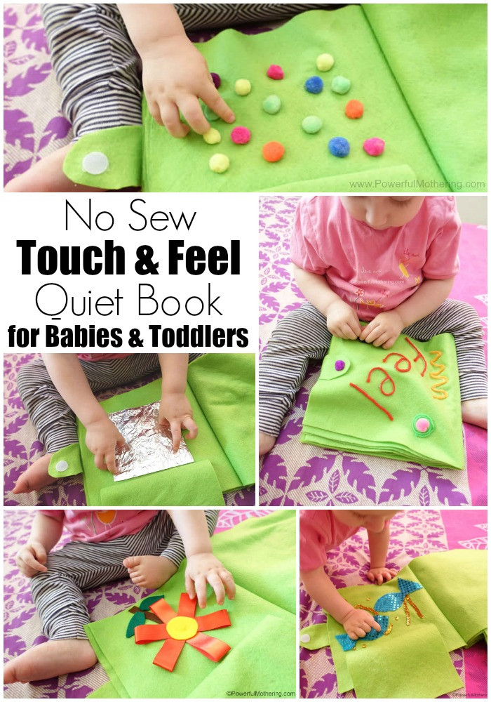 Toddler Quiet Book DIY
 No Sew Touch & Feel Quiet Book for Babies & Toddlers