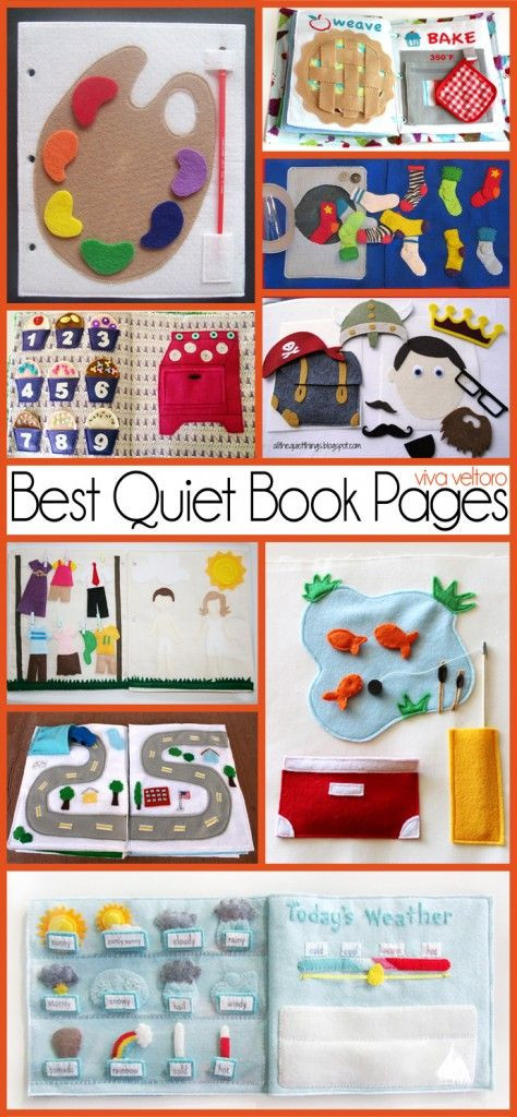 Toddler Quiet Book DIY
 Best quite book I ve seen yet …