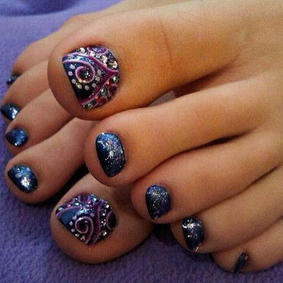 Toe Nail Styles
 Pedicures Just Got Better With These 50 Cute Toe Nail Designs