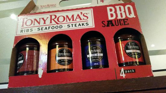 Tony Roma'S Bbq Sauce
 Menu options Tony Roma s