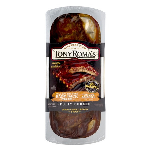Tony Roma'S Bbq Sauce
 Tony Roma s Fully Cooked Baby Back Pork Ribs Famous
