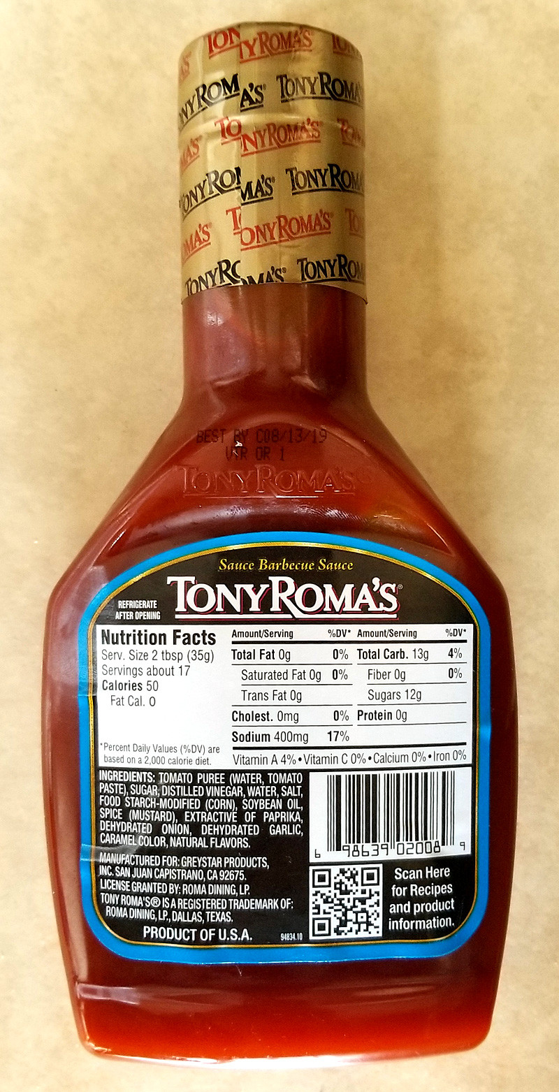 Tony Roma'S Bbq Sauce
 Homemade Tony Roma’s Ribs – Tasty Island