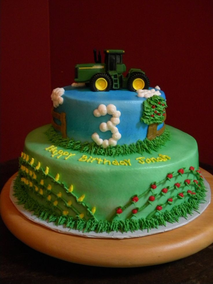 Tractor Birthday Cakes
 86 best Tractor cake ideas images on Pinterest