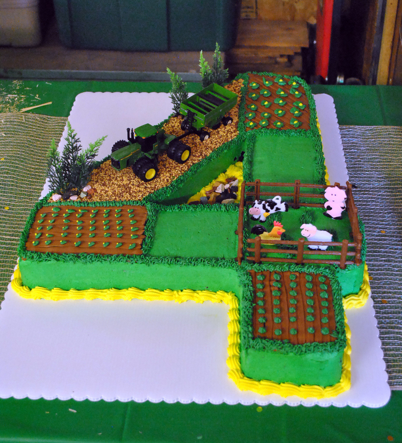 Tractor Birthday Cakes
 John Deere Tractor Birthday Party