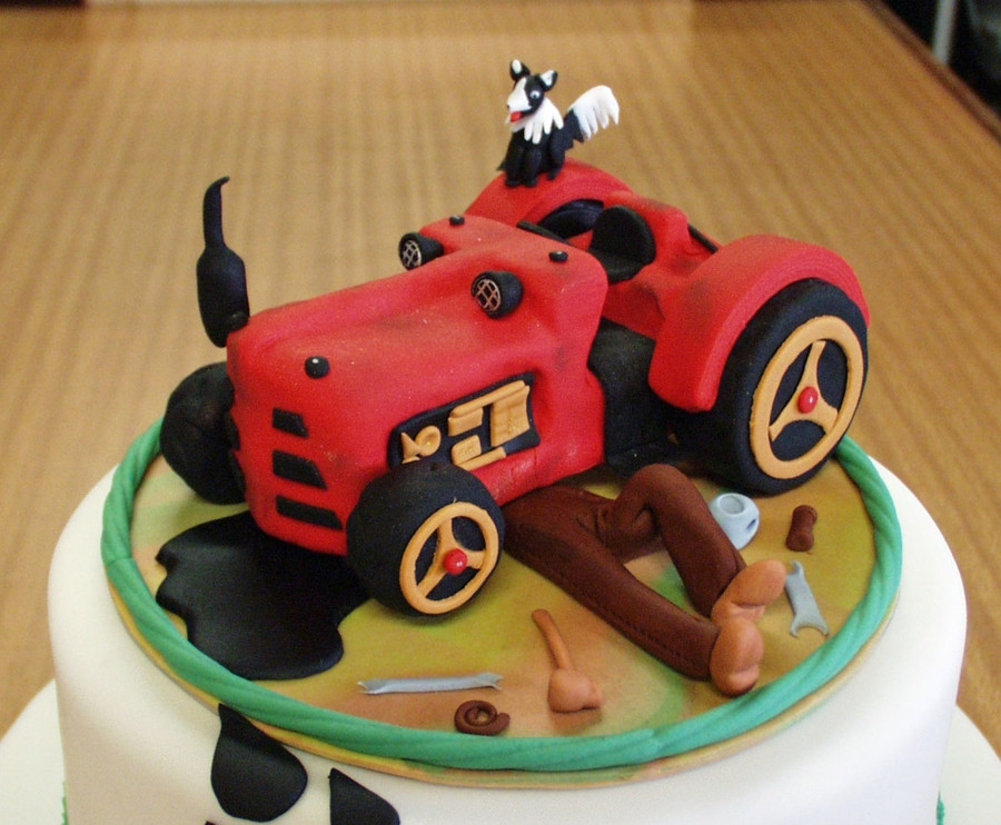 Tractor Birthday Cakes
 Old Vintage Tractor Birthday Cake CakeCentral