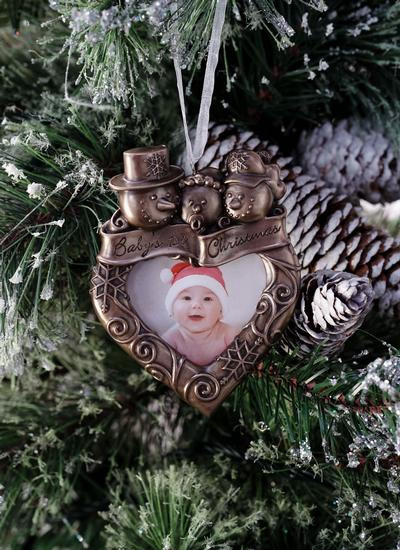 Traditional Irish Baby Gifts
 Baby s First Christmas Bronze Frame