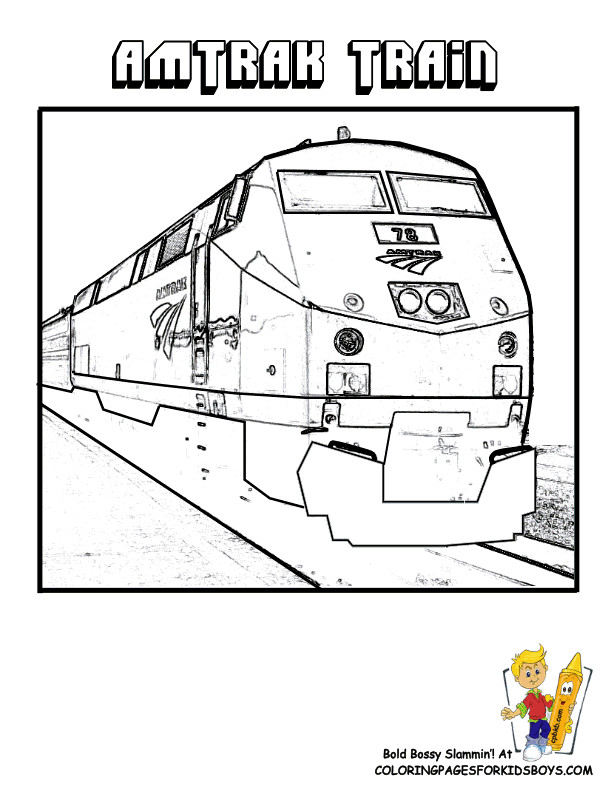 Train Coloring Pages For Boys
 Steel Wheels Train Coloring Sheet YESCOLORING