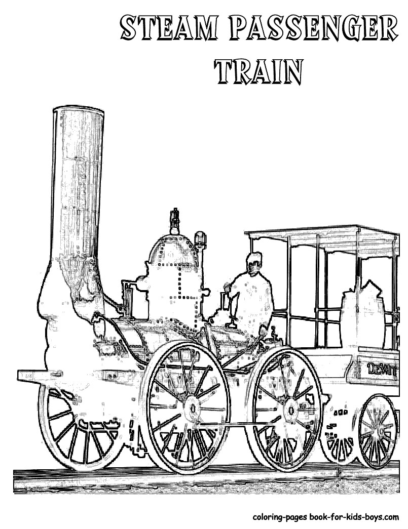 Train Coloring Pages For Boys
 Steel Wheels Train Coloring Sheet YESCOLORING