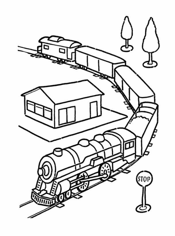 Train Coloring Pages For Toddlers
 Coloring Pages for Kids Trains Coloring Pages