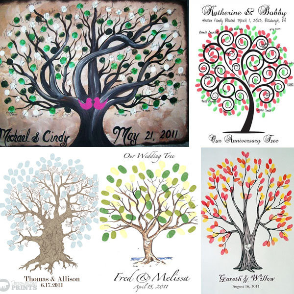 Tree Wedding Guest Book Thumbprint
 Finding Your Fairytale