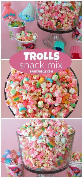 Troll Birthday Party Food Ideas
 Pin on crafts