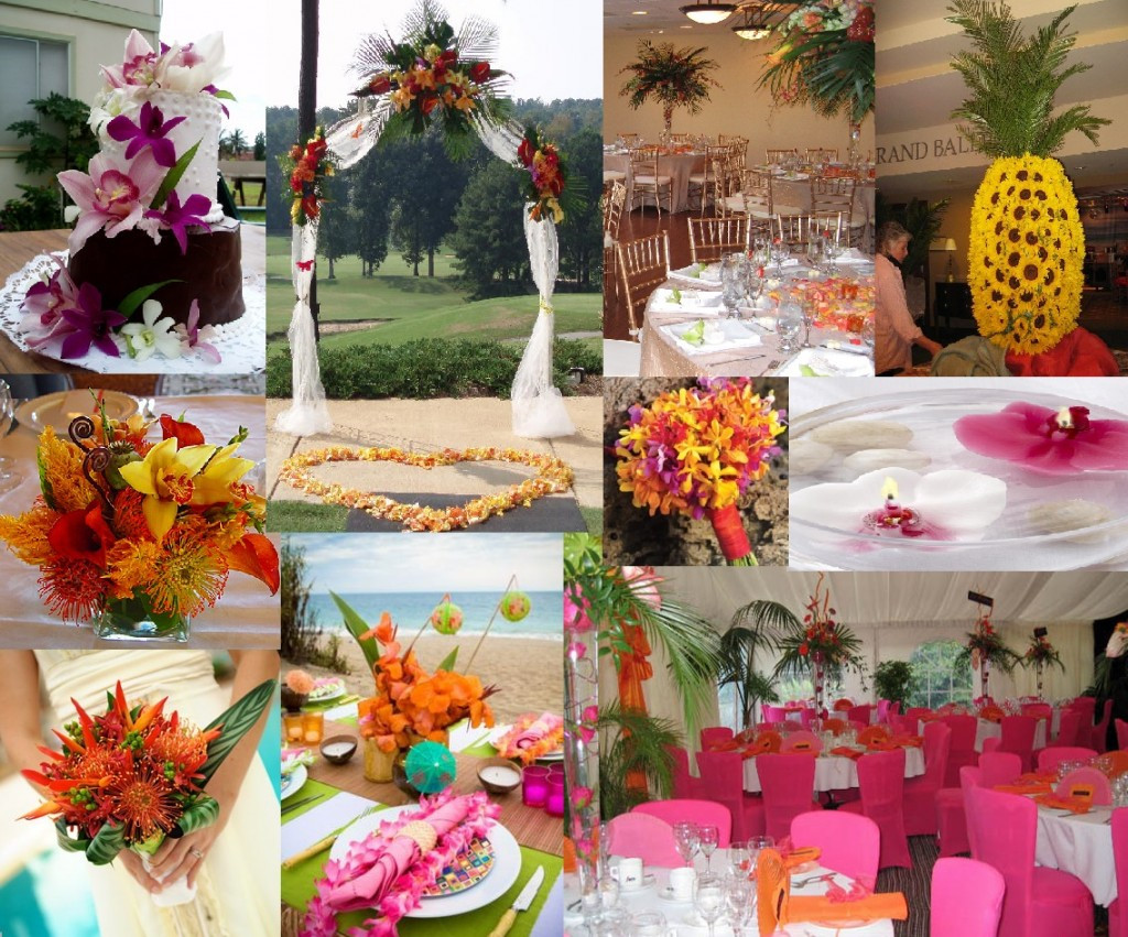 Tropical Themed Wedding
 DIY Archives Dahlia Floral Design