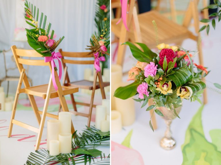 Tropical Themed Wedding
 Tropical Themed Wedding Inspiration Featured on Black