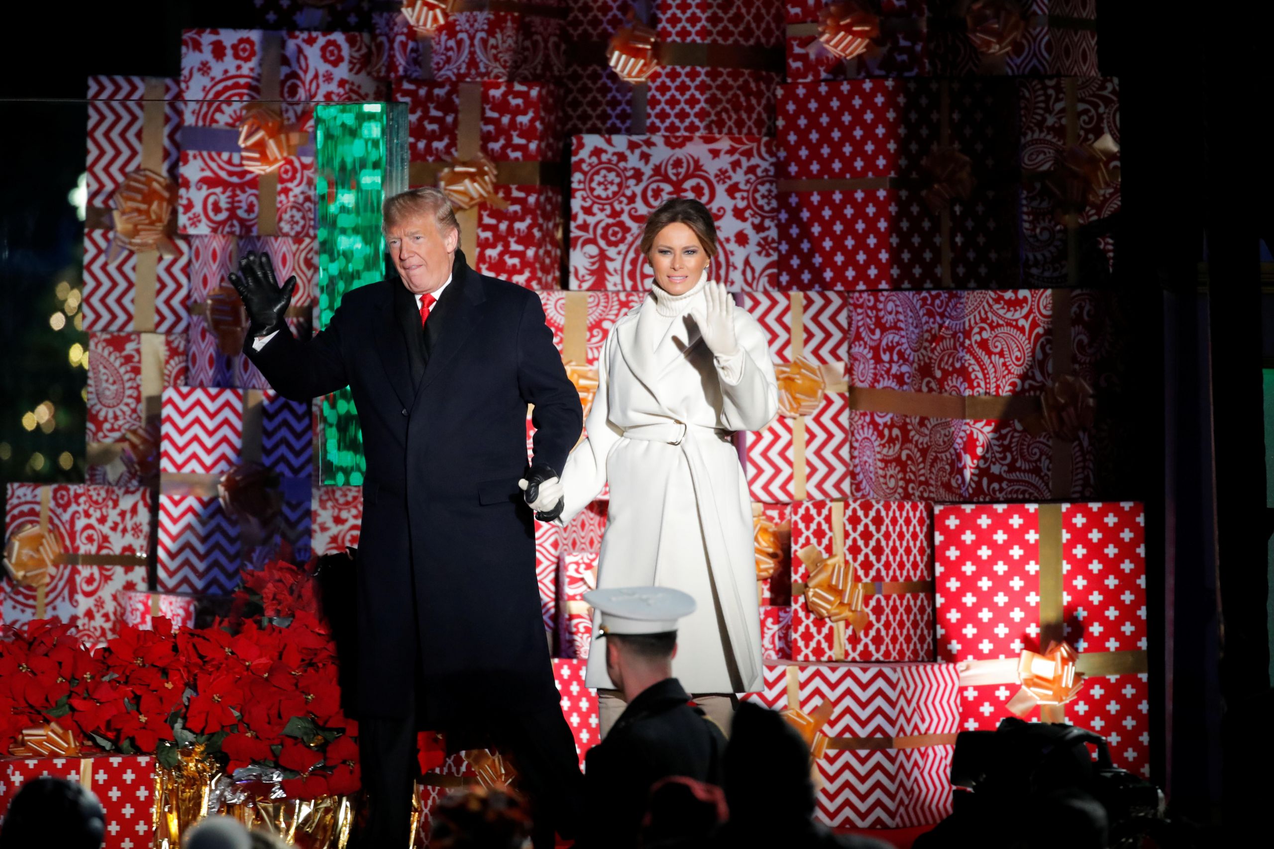 Trump Christmas Tree Lighting
 Trump first lady participate in tree lighting ceremony