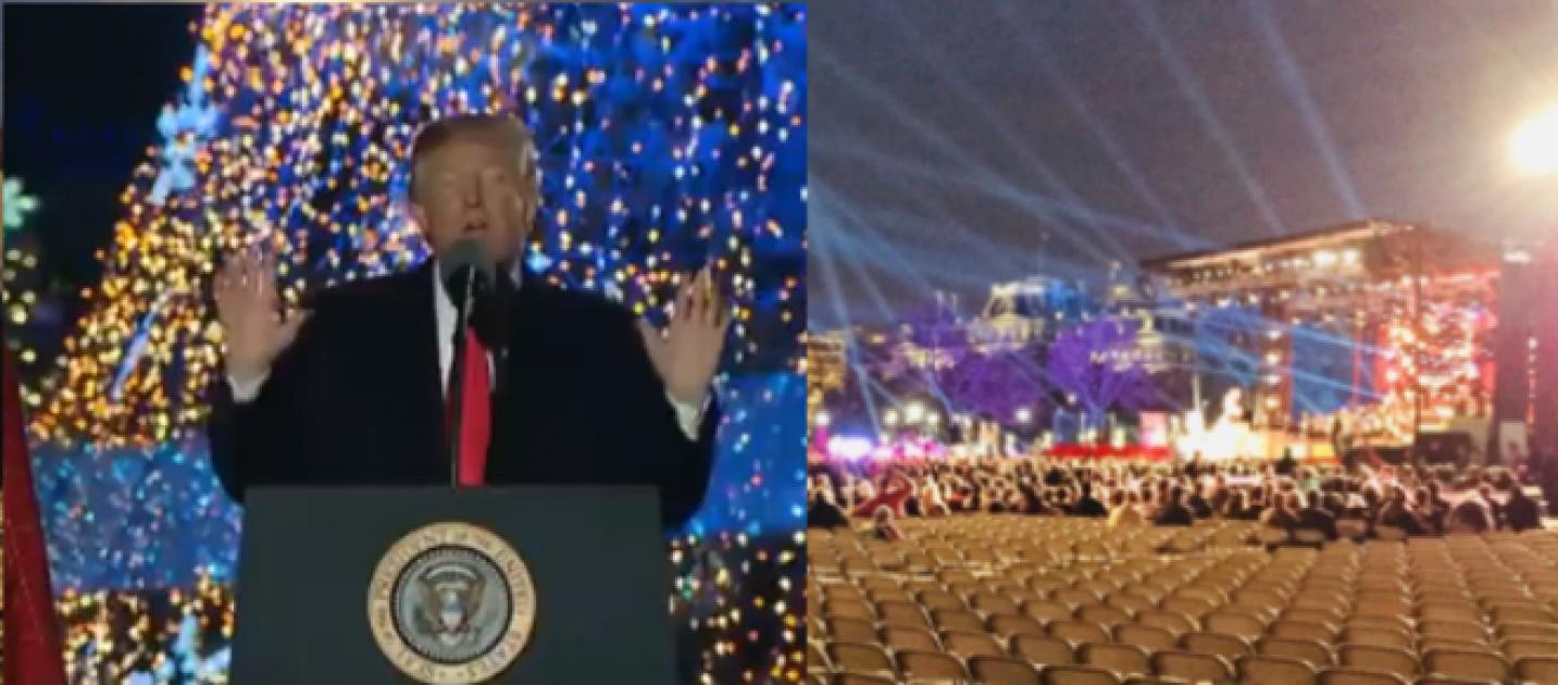 Trump Christmas Tree Lighting
 Trump humiliated on Twitter after giving Xmas tree speech