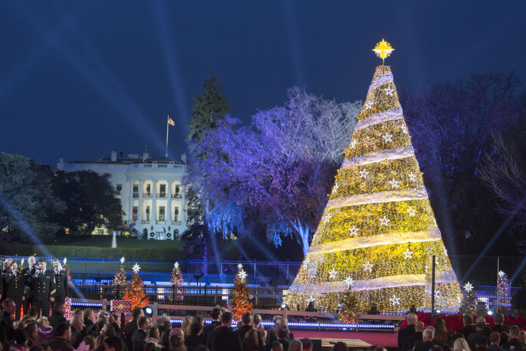 Trump Christmas Tree Lighting
 At Christmas Tree Lighting President Trump Revives the