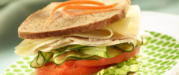 Turkey And Swiss Sandwiches
 Lower Sodium Turkey & Lacey Swiss Cheese Sandwich