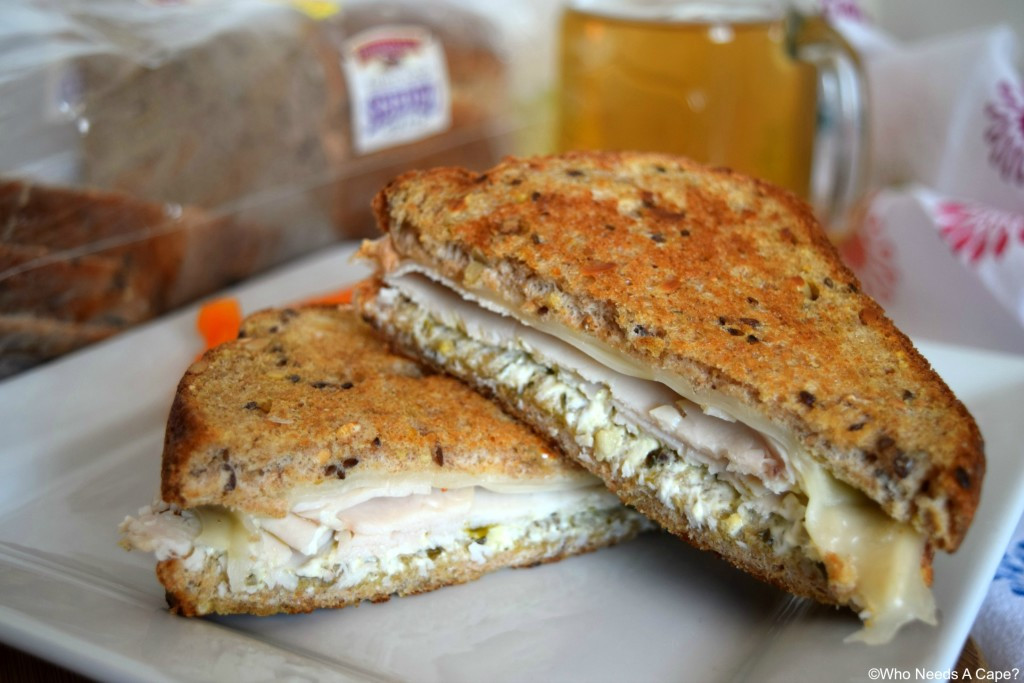 Turkey And Swiss Sandwiches
 Grilled Turkey Pesto and Swiss Sandwich Who Needs A Cape