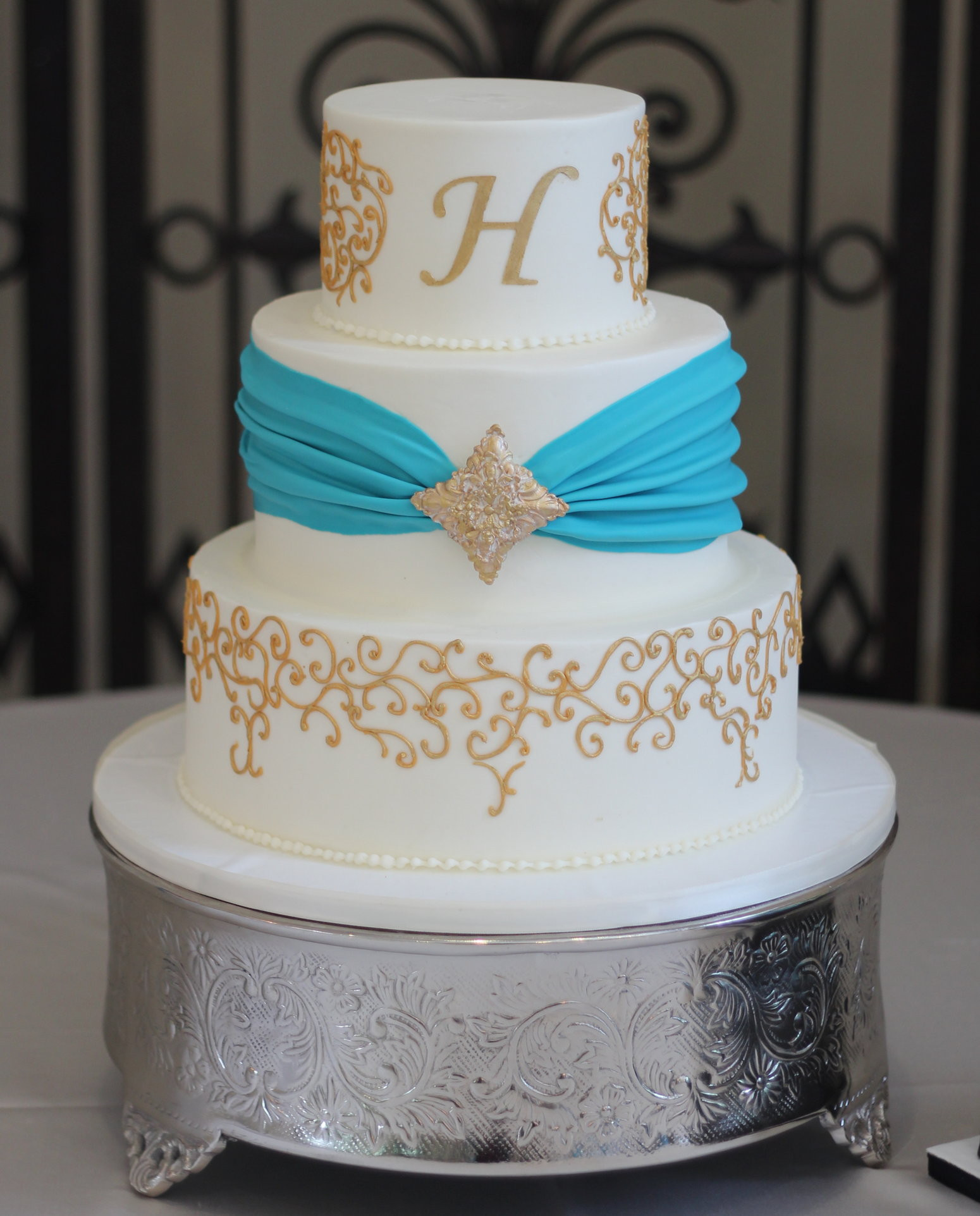 Turquoise Wedding Cake
 Wedding Cakes Archives Ambrosia Cake Creations