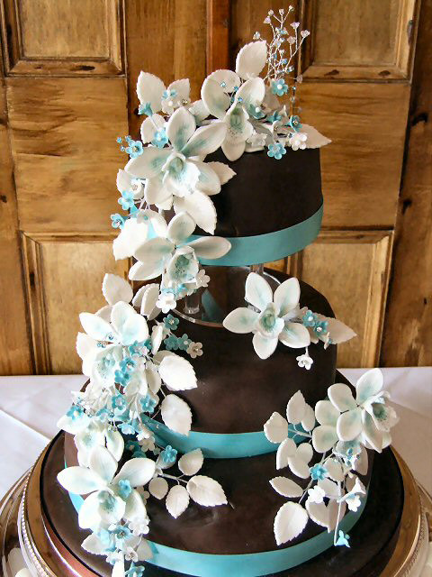 Turquoise Wedding Cake
 Fashion A Lime Green and Turquoise Wedding