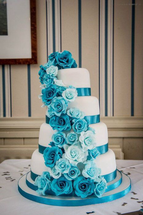 Turquoise Wedding Cake
 18 best Turquoise Wedding Ideas images on Pinterest