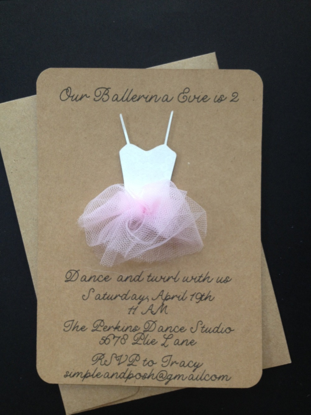 Tutu Birthday Invitations
 Like this item