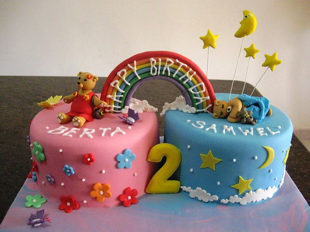 Twins Birthday Cake
 twin cake
