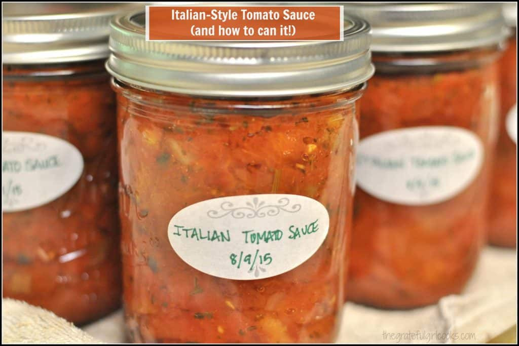 Types Of Italian Sauces
 Italian Style Tomato Sauce and how to can it