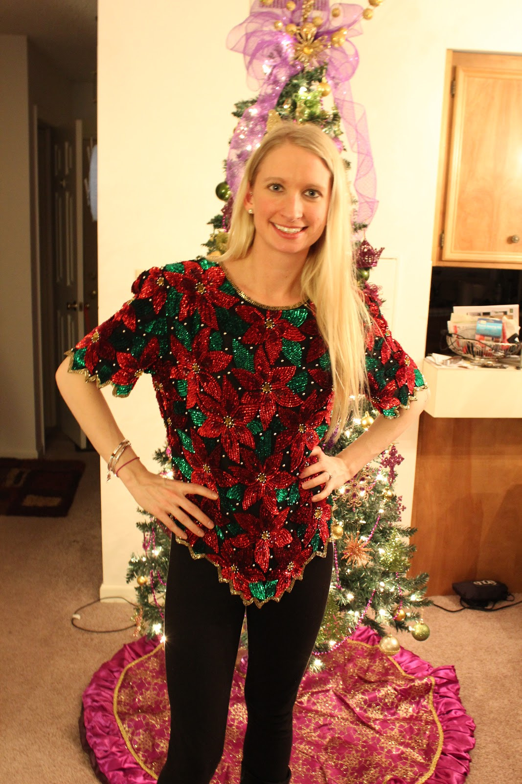 Ugly Christmas Sweater DIY Ideas
 Keepin it Thrifty What I Wore My Ugly Christmas Sweater