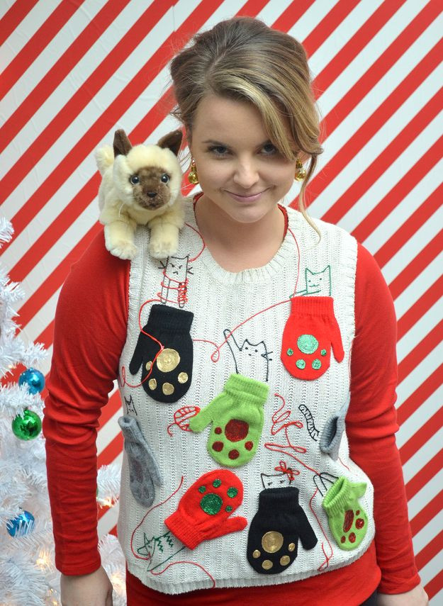 Ugly Christmas Sweater DIY Ideas
 34 DIY Ugly Christmas Sweaters For That Holiday Party