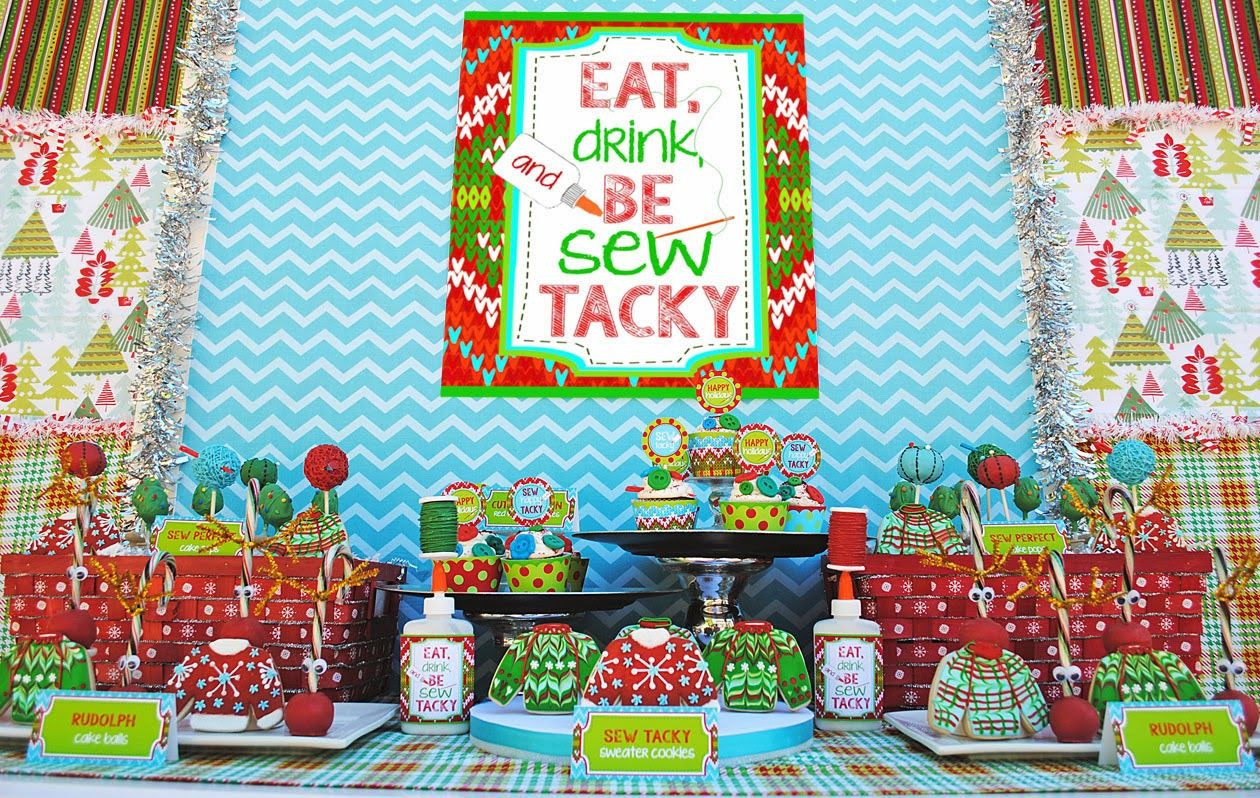 Ugly Sweater Christmas Party Ideas
 "Let s Be Sew Tacky" Party