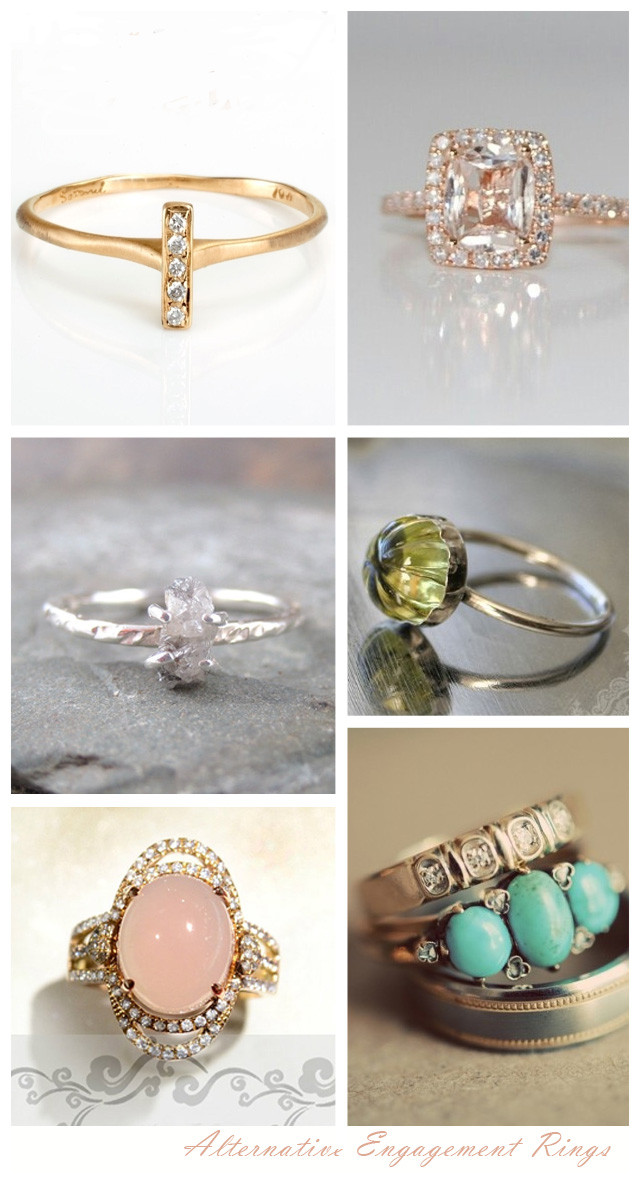 Unconventional Wedding Rings
 Stunning Alternative Engagement Rings