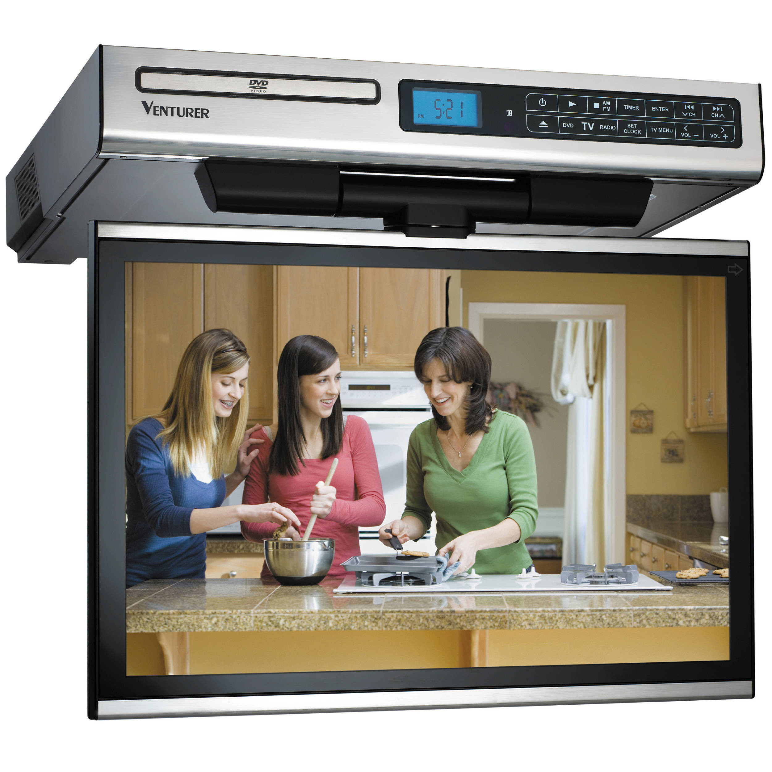Undercounter Kitchen Tv
 Venturer KLV3915 15 4" Kitchen LCD TV DVD bo KLV3915 B&H