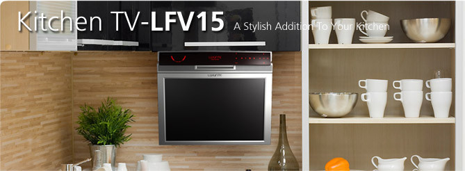 Undercounter Kitchen Tv
 Luxurite under cabinet kitchen TV is very popular in