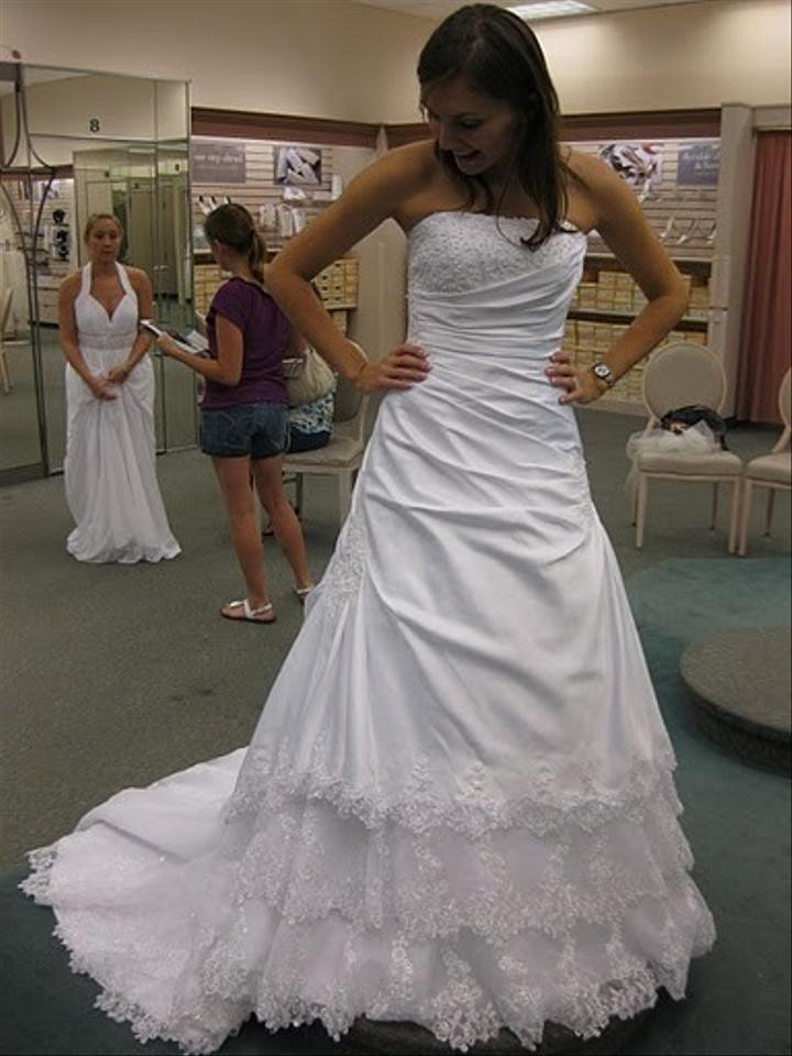 Undergarments For Wedding Dresses
 David s Bridal White Satin T9466 Veil Tiara Undergarments