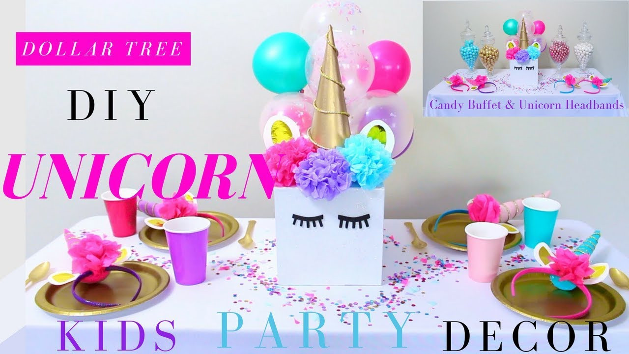 Unicorn Birthday Party Decorations Ideas
 DIY Unicorn Party Ideas