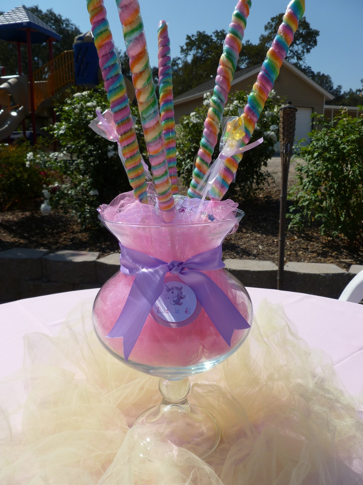 Unicorn Party Centerpiece Ideas
 Spoonful of Sugar Custom Candy Buffets Whimsical Unicorn