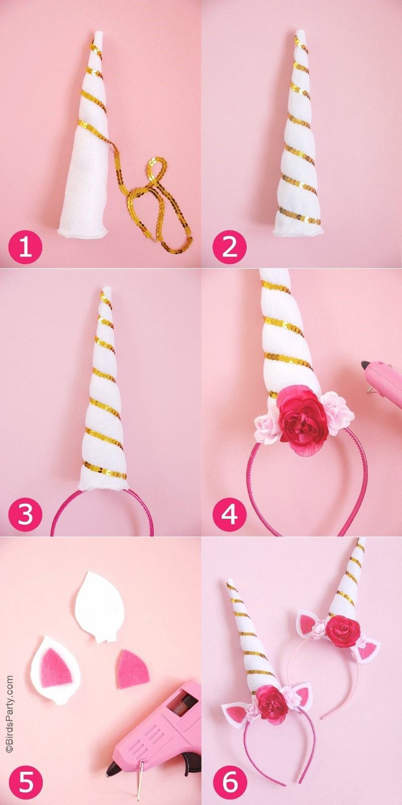 Unicorn Party Ideas Diy
 DIY Unicorn Party Headbands in 2019 Party Time