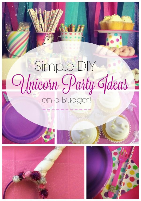Unicorn Party Ideas On A Budget
 Simple DIY Unicorn Party Ideas on a Bud all at