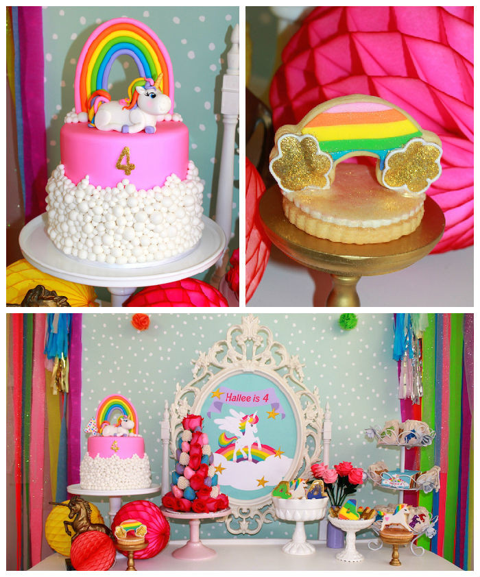 Unicorn Party Theme Food Ideas
 Kara s Party Ideas Rainbow Unicorn Themed Birthday Party
