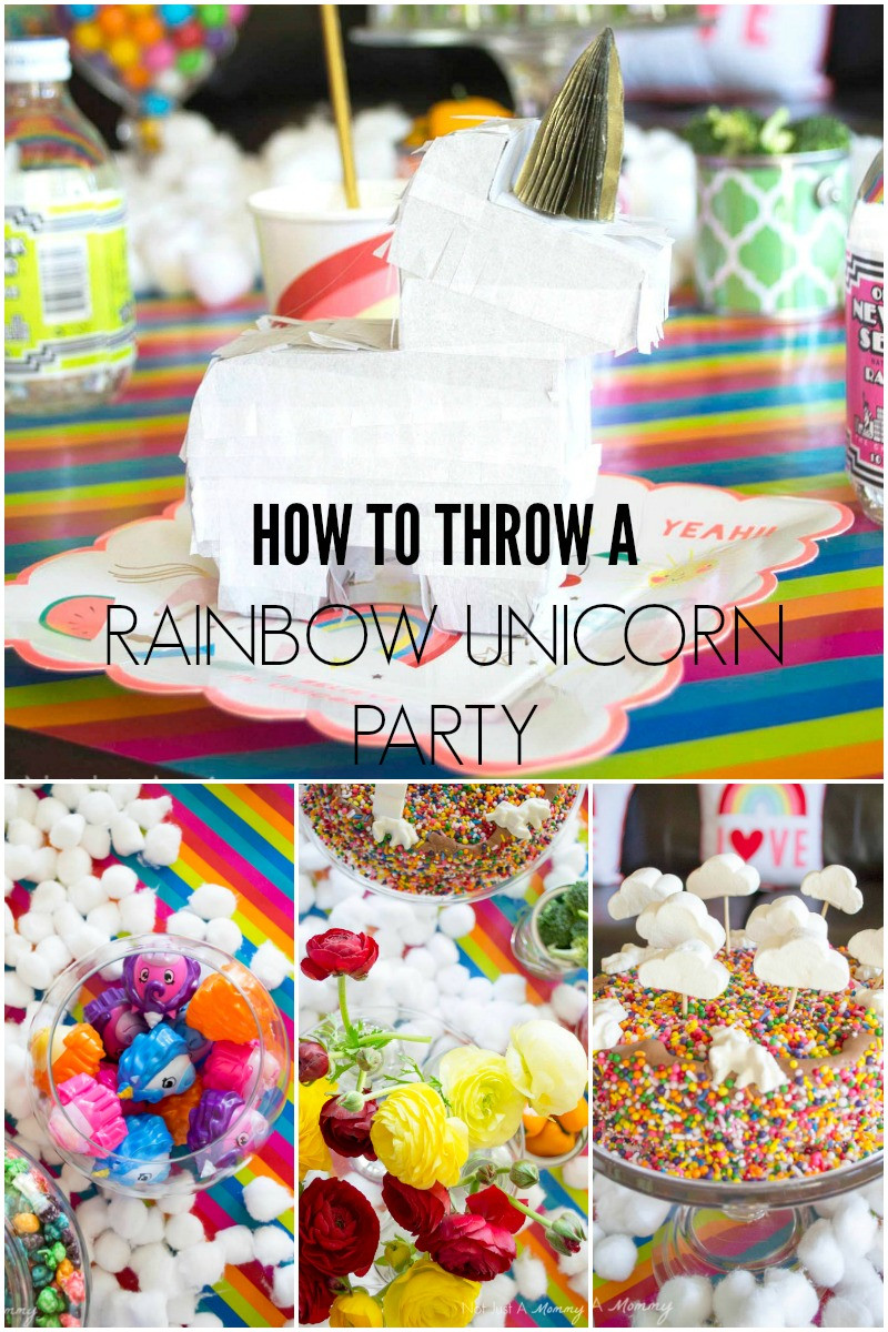 Unicorn Rainbow Party Ideas
 Fiesta Friday Rainbow Unicorn Party Revel and Glitter