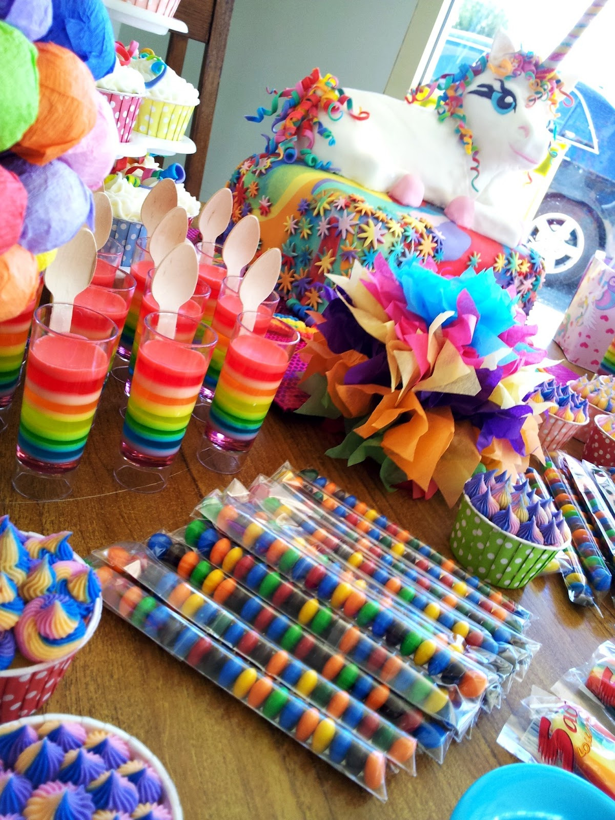 Unicorn Rainbow Party Ideas
 The Quick Unpick Five FIVE A party rainbows and a