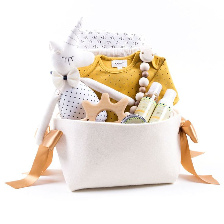 Unique Baby Gift Baskets
 Oeuf Unique baby Gift Basket with Yoli & Otis carrier