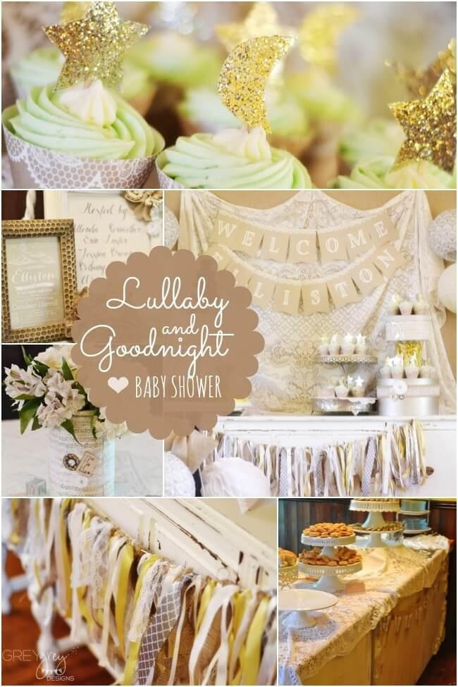 Unique Baby Shower Decoration Ideas
 A Romantic Lullaby and Goodnight Boy Baby Shower
